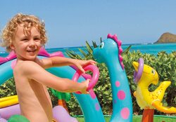 Kartsasta Inflatable Water Fun Kiddie Pool Dinoland Play Center, One Size, 57135, Multicolour