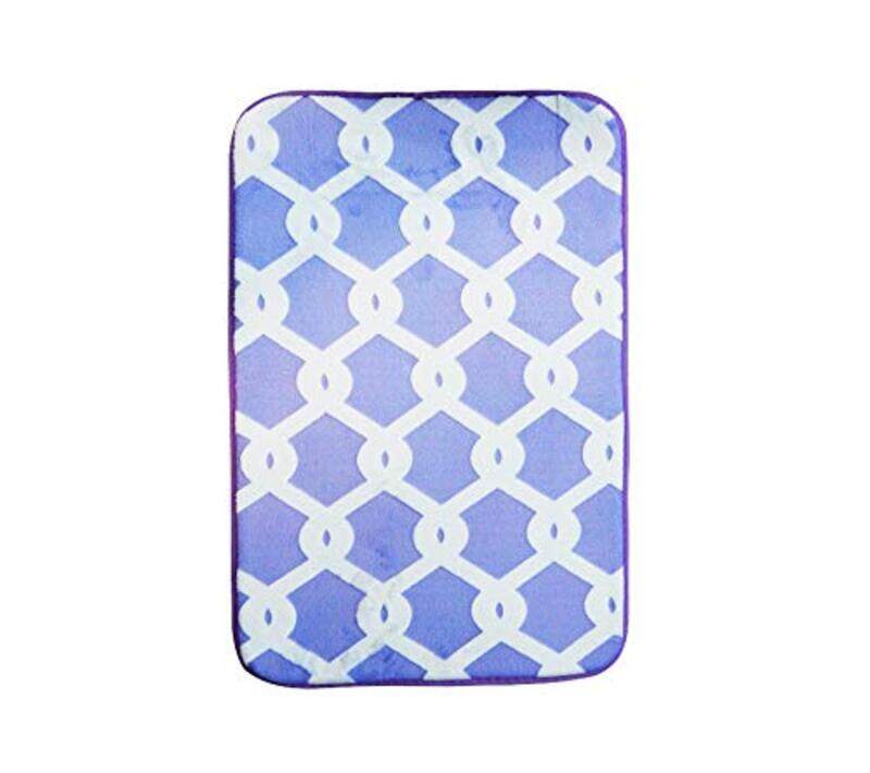 

Generic Beautiful & Attractive Soft Texture Door Mat, Blue/White