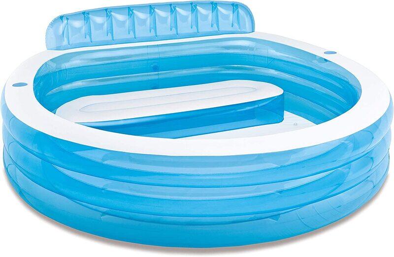 

Intex 57190EP Inflatable Family Lounge Pool, Blue