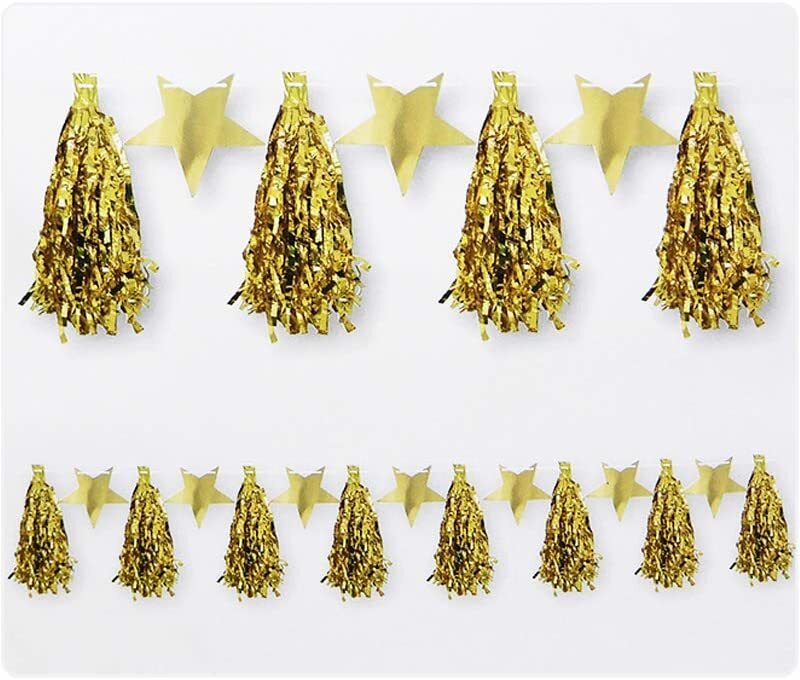 Beautiful Tassel Decoration Garland, Gold