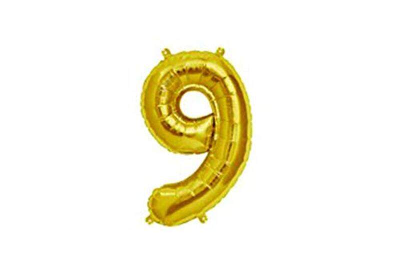 

Generic Number 9 Foil Balloon for Birthday Party Decoration, 30 Inch, Yellow