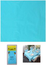 12-Piece Beautiful Plastic Table Cover Set, Blue