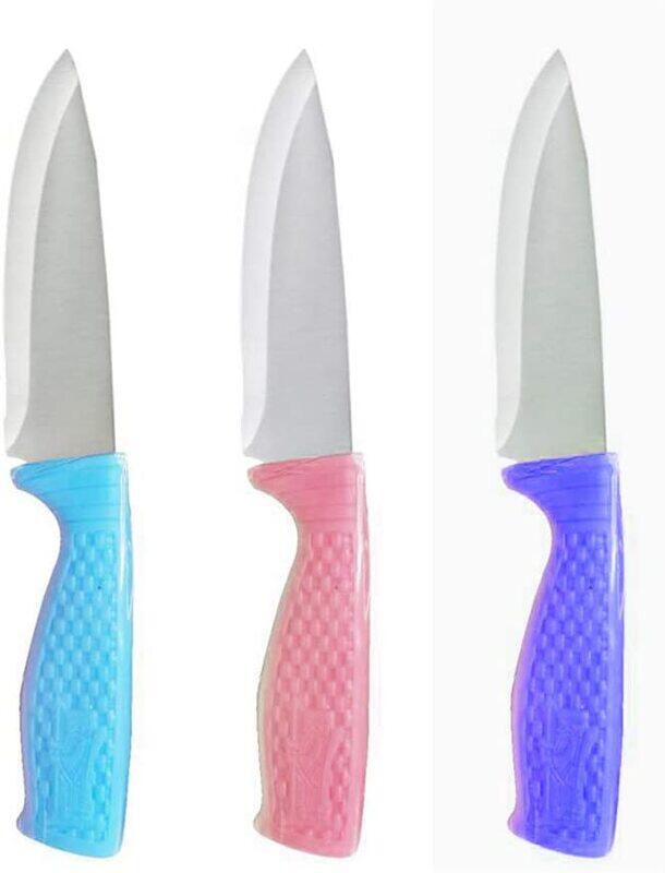 

Unbranded 3-Piece Strong & Beautiful Multi-purpose Kitchen Knife, Multicolour