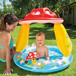Intex Inflatable Mushroom Baby Pool, 57114Np, Multicolour
