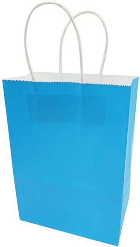 Paper Gift Bag Set, 12 Pieces, Blue