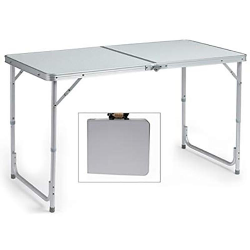 1.2 Meter Foldable Trestle Table for Picnic, Silver