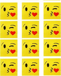 Party Fun Smiley Printed Napkin Set, 20 Pieces, Yellow