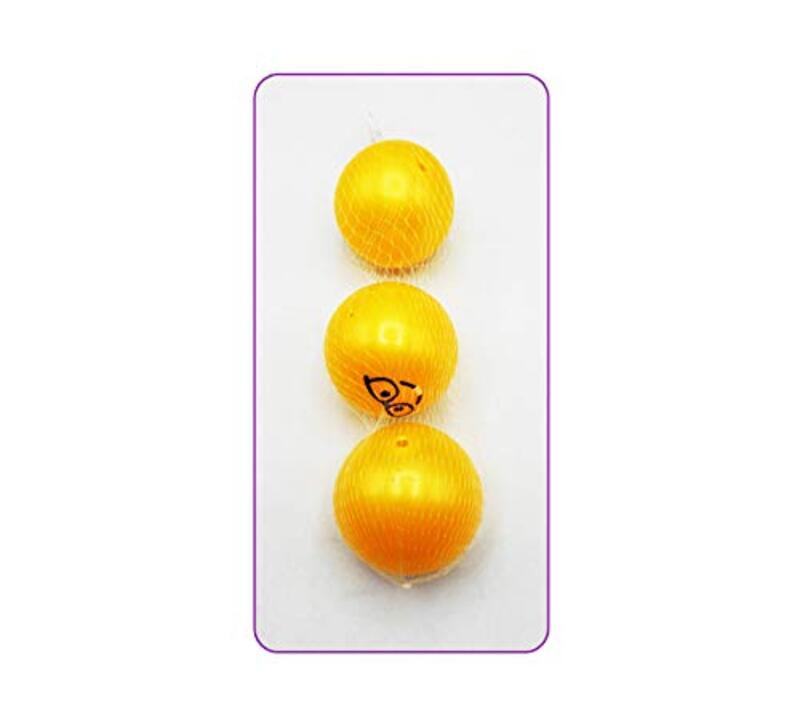 Mini Smiley Face Balls, 3 Pieces, Yellow