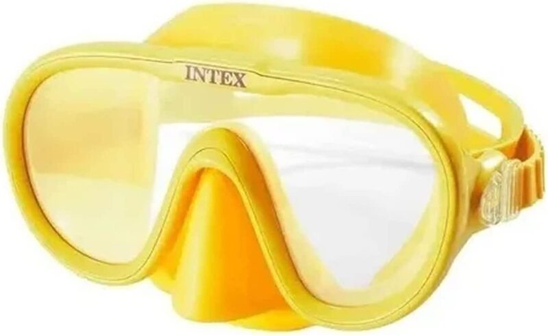 Intex Diving Mask with Snorkel Set, 2 Piece, Yellow