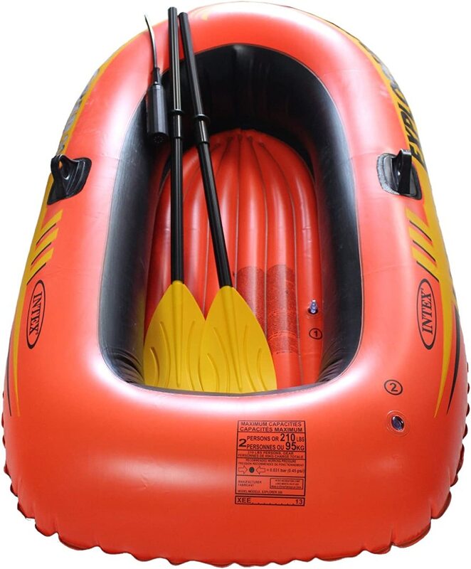 Intex Explorer 200 Inflatable Boat, Red