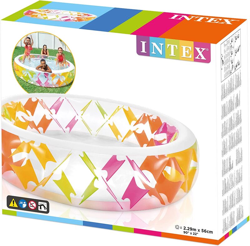 Intex Pinwheel Deluxe Children Pool, Multicolour