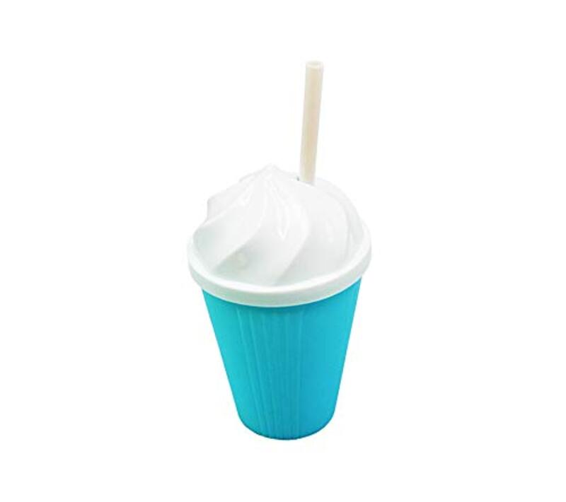 Plastic Reusable Cup with Lid and Straw, Multicolour