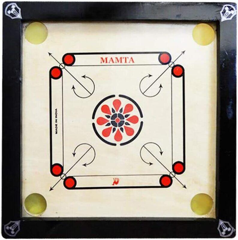 

Generic Wooden Carrom Board, 24 x 24in, Beige