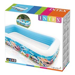 Intex Inflatable Tropical Design Pool, 305 x 183 x 56cm, 58485NP, Multicolour