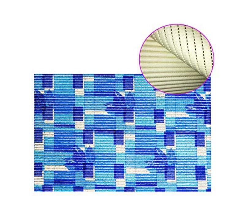 

Generic Anti-slip Floral Printed Door Mat, Blue