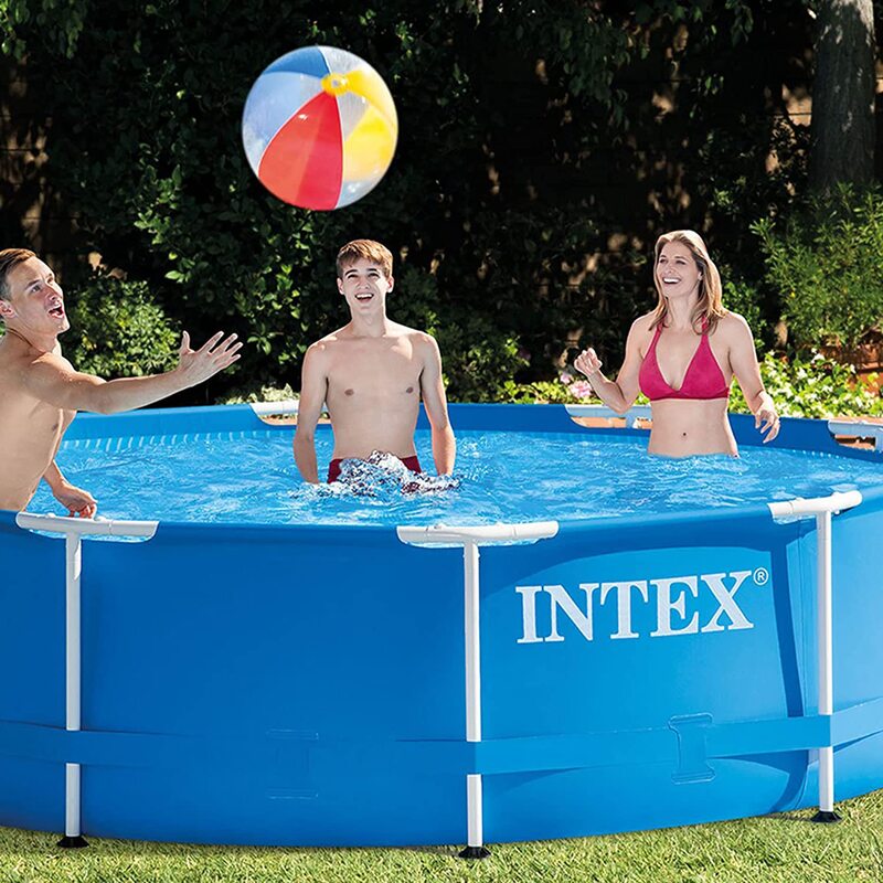 Intex Round Backyard Above Ground Swimming Pool, 10ft x 30in, Blue