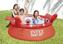 Intex Happy Crab Easy Pool Set, 6-Feet x 20-Inch, Red