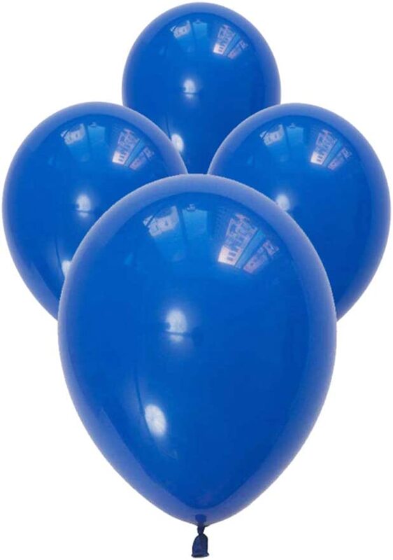 Party Fun Standard Clear Balloon, 40 Pieces, All Ages, Blue