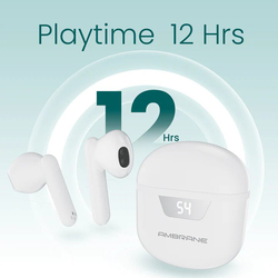 Ambrane NeoBuds 29 True Wireless In-Ear Earbuds, White