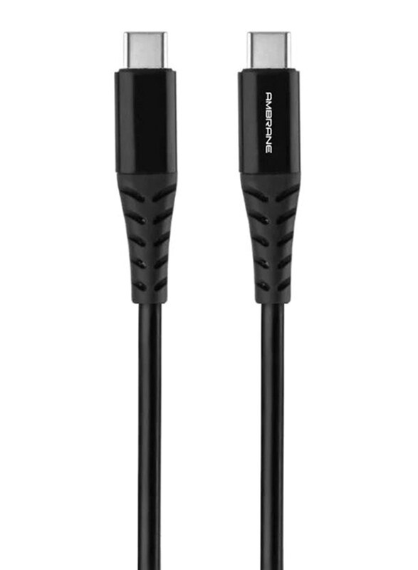 Ambrane ACTT-11 Fast Charging USB Type-C Cable, USB Type-C to USB Type-C, Black