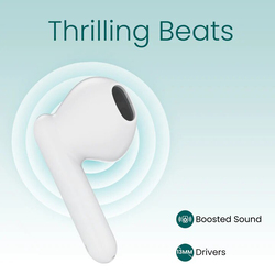 Ambrane NeoBuds 29 True Wireless In-Ear Earbuds, White