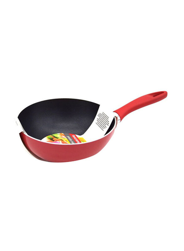 

Tescoma 16cm Metal Mini Presto Wok, 594010, 29x16x6cm, Red/Black
