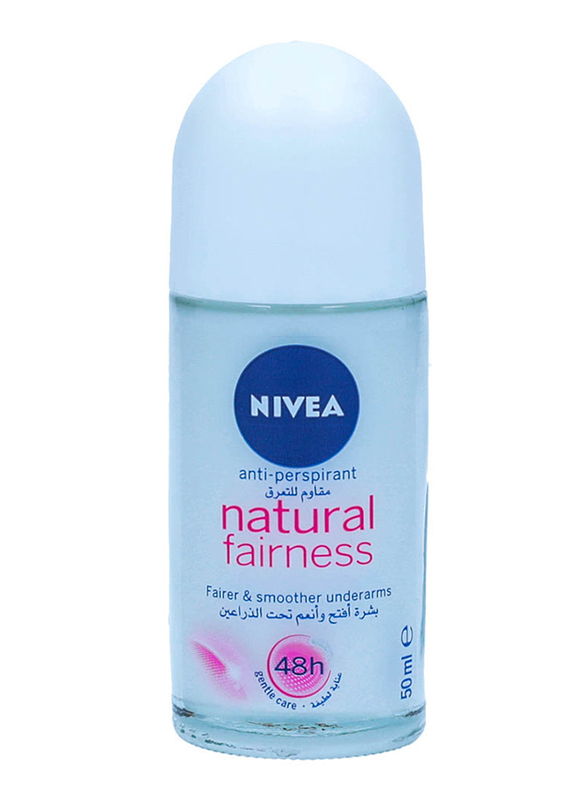 Nivea Natural Fairness Roll On Deodorant for Women, 50ml