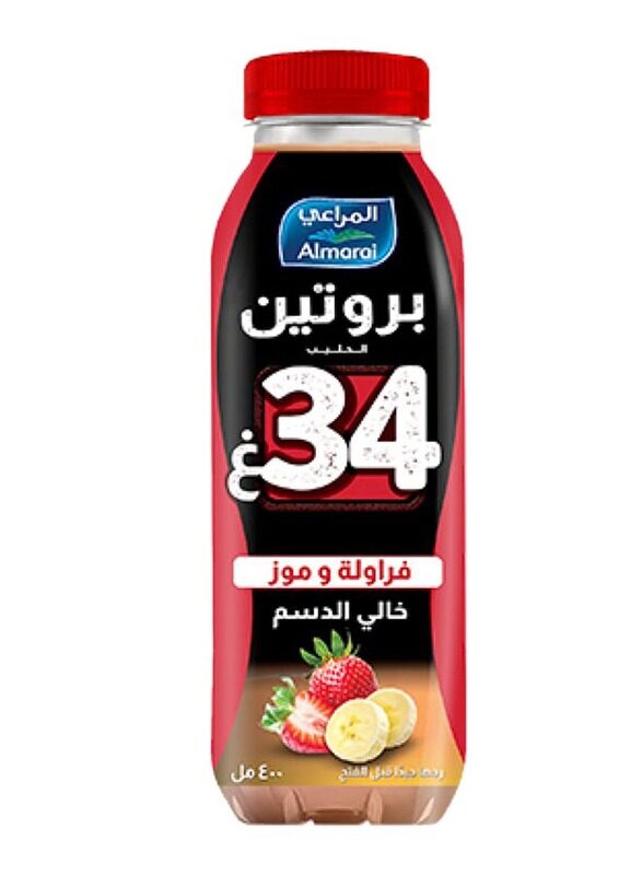 

Almarai 34G Strawberry Banana Protein Milk, 400ml