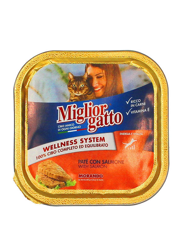 Miglior Gatto Salmon Wet Cat Food, 100 grams