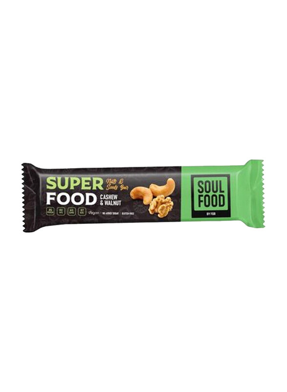 

Soul Food Nuts And Seeds Super Food Protein Bar With Cashew Walnut, 20g