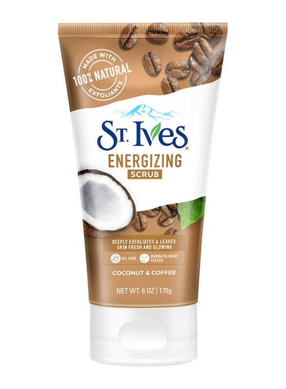 

St. Ives Energizing Coconut & Coffee Scrub with 100% Natural Exfoliants & Extracts, 170gm
