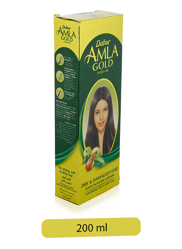 Dabur Amla Gold Hair Oil for All Hair Types, 200ml