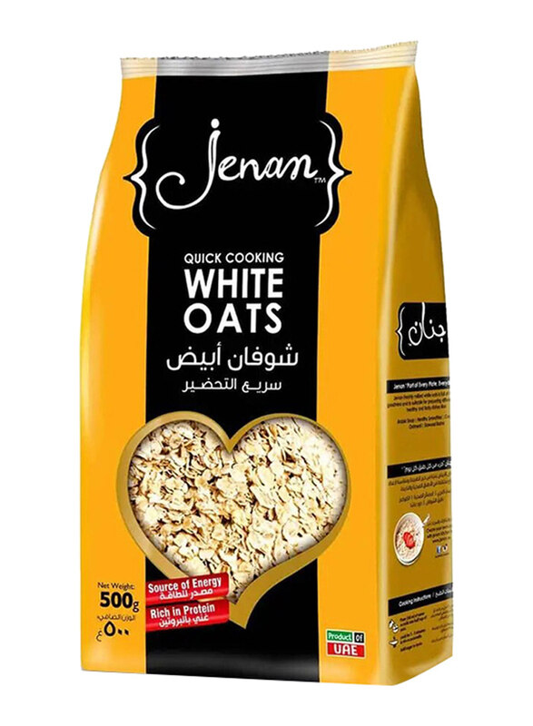 

Jenan Quick Cooking White Oats, 500g