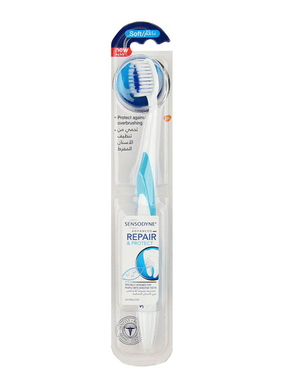 Sensodyne Repair and Protect Toothbrush, White/Navy, Soft