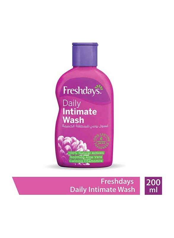 Freshdays Daily Intimate Wash with 100% Natural Actives, 200ml