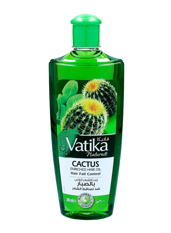 

Dabur Vatika Cactus Enriched Hair Oil for All Hair Types, 300ml