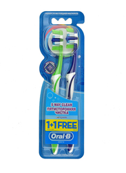 Oral B Complete 5 Way Clean Toothbrush, 40 Medium, 2 Pieces