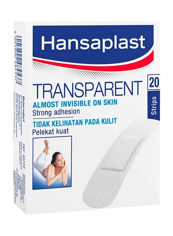 Hansaplast Transparent Strips, 20 Strips