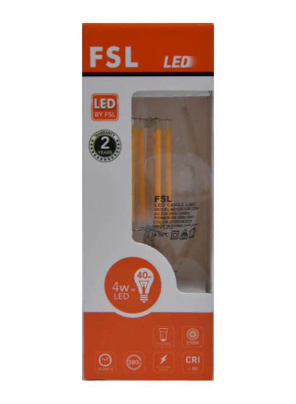 FSL Led Light Bulb, 40W, White
