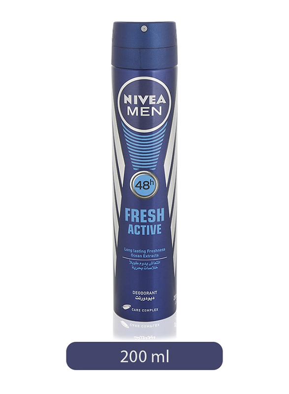 Nivea Men Fresh Active Deodorant Spray, 200ml