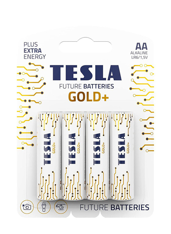 

Tesla Gold+ AAAA 1.5V Alkaline Batteries, 4 Pieces, White