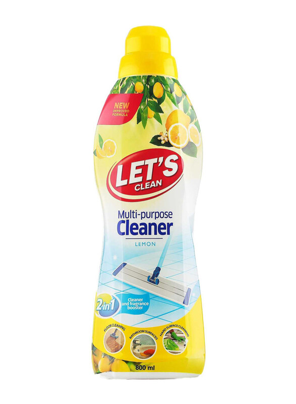 

Let's Clean Lemon Scent 2-in-1 Multipurpose Cleaning Liquid, 800ml