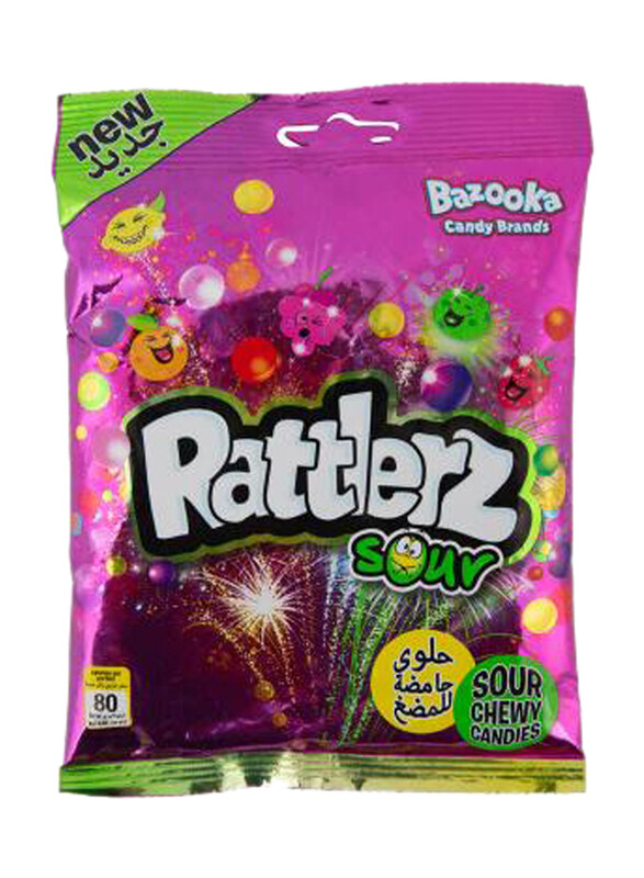 

Bazooka Rattlerz Sour Chewy Candies, 120g