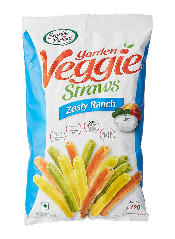 

Sensible Portions Garden Veggie Straws Zesty Ranch Flavour, 120g