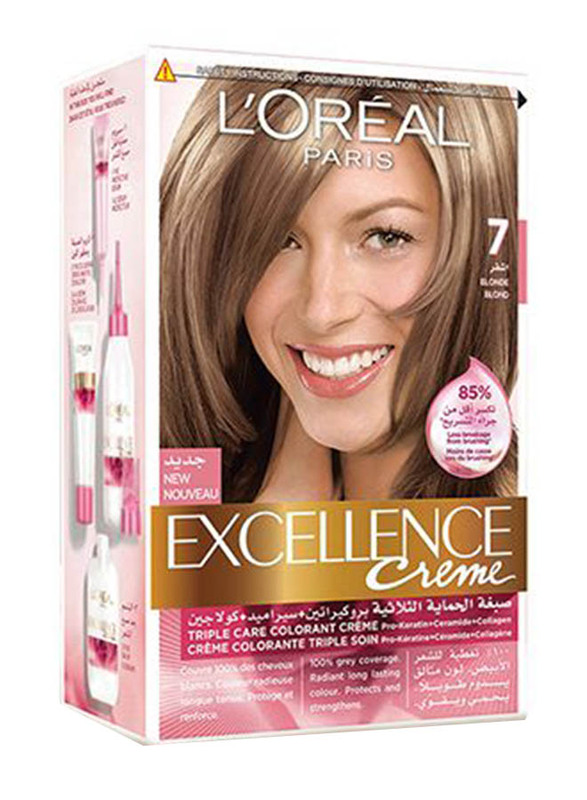 L'Oreal Paris Excellence Creme Hair Color Set, 7 Blonde