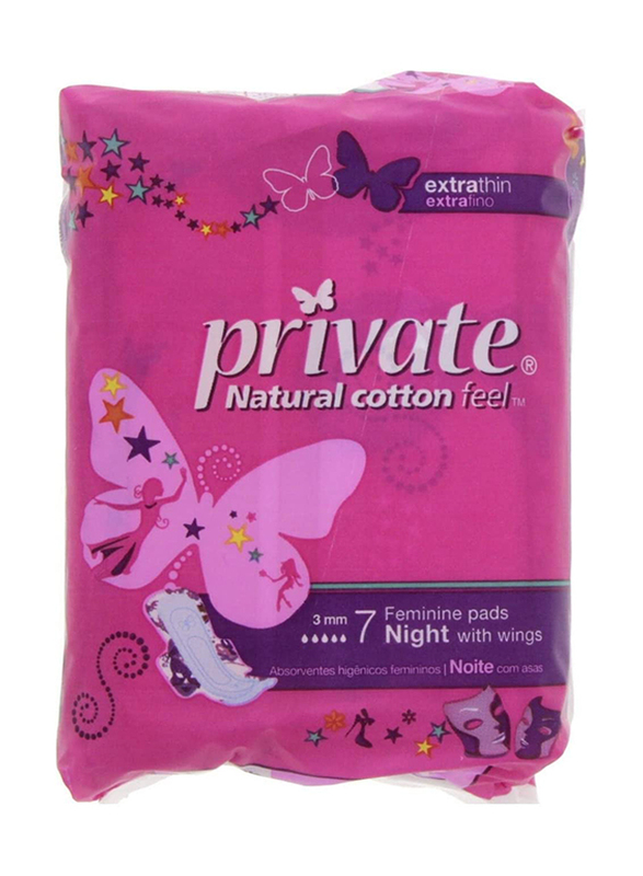 

Private Thin Night Sanitary Pads, 7 Pads