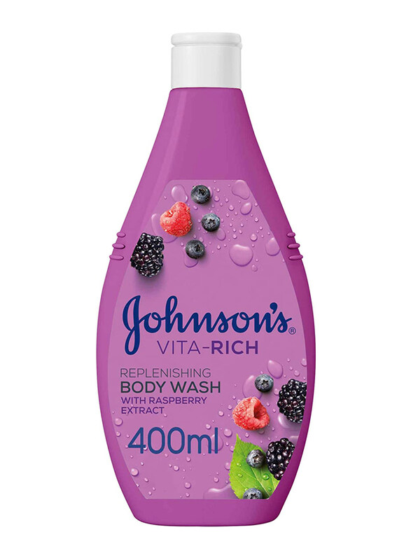 

Johnson's Replenishing Vita-Rich Raspberry Body Wash, 400ml