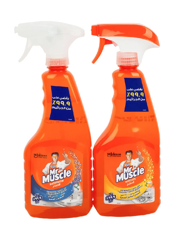 

Mr Muscle Kitchen & Bathroom Cleaner, 2 x 500ml