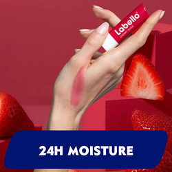 Labello Strawberry Shine Lip Balm, 4.8g, Red