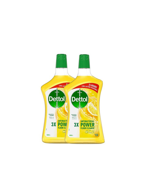 

Dettol Antibacterial Lemon Scent Power Liquid Floor Cleaner, 2 x 900ml